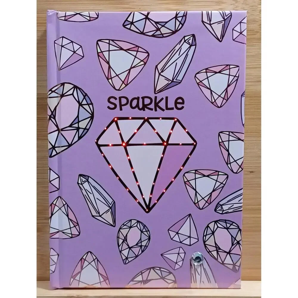 Sparkle LED Light-Up Notebook‎ with Diamond Design